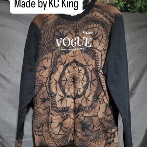 Vogue Brown & Black Graphic Sweatshirt